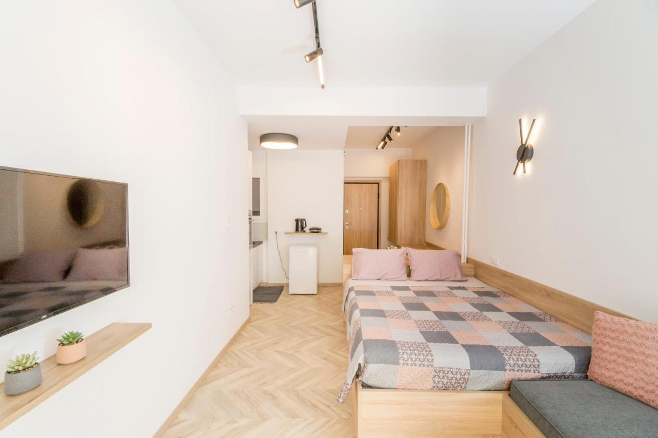 Lovely Studio 1' From Attiki Metro Station Athen Exterior foto